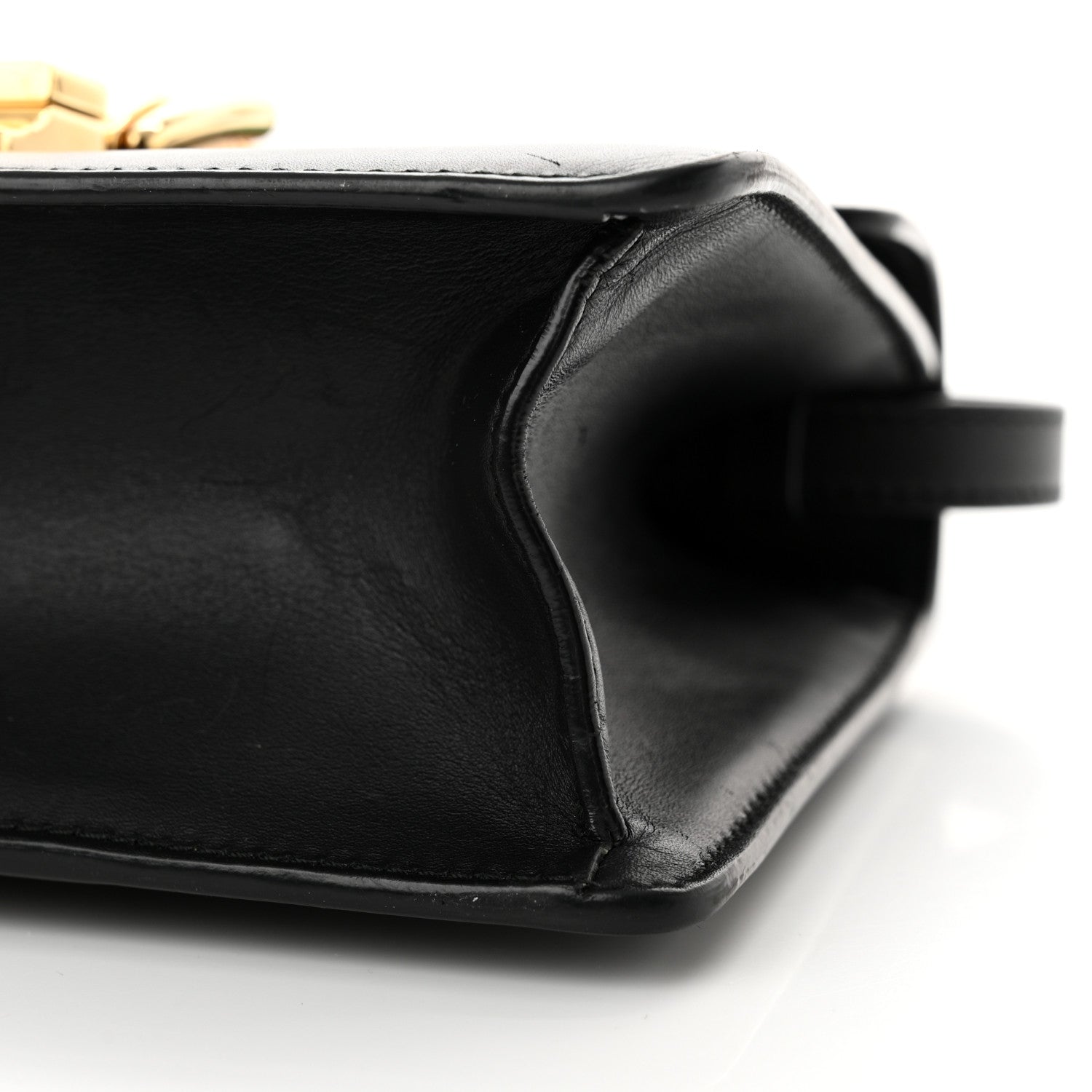 Gucci Calfskin Mini Sylvie Top Handle Bag Black 10 of 17
