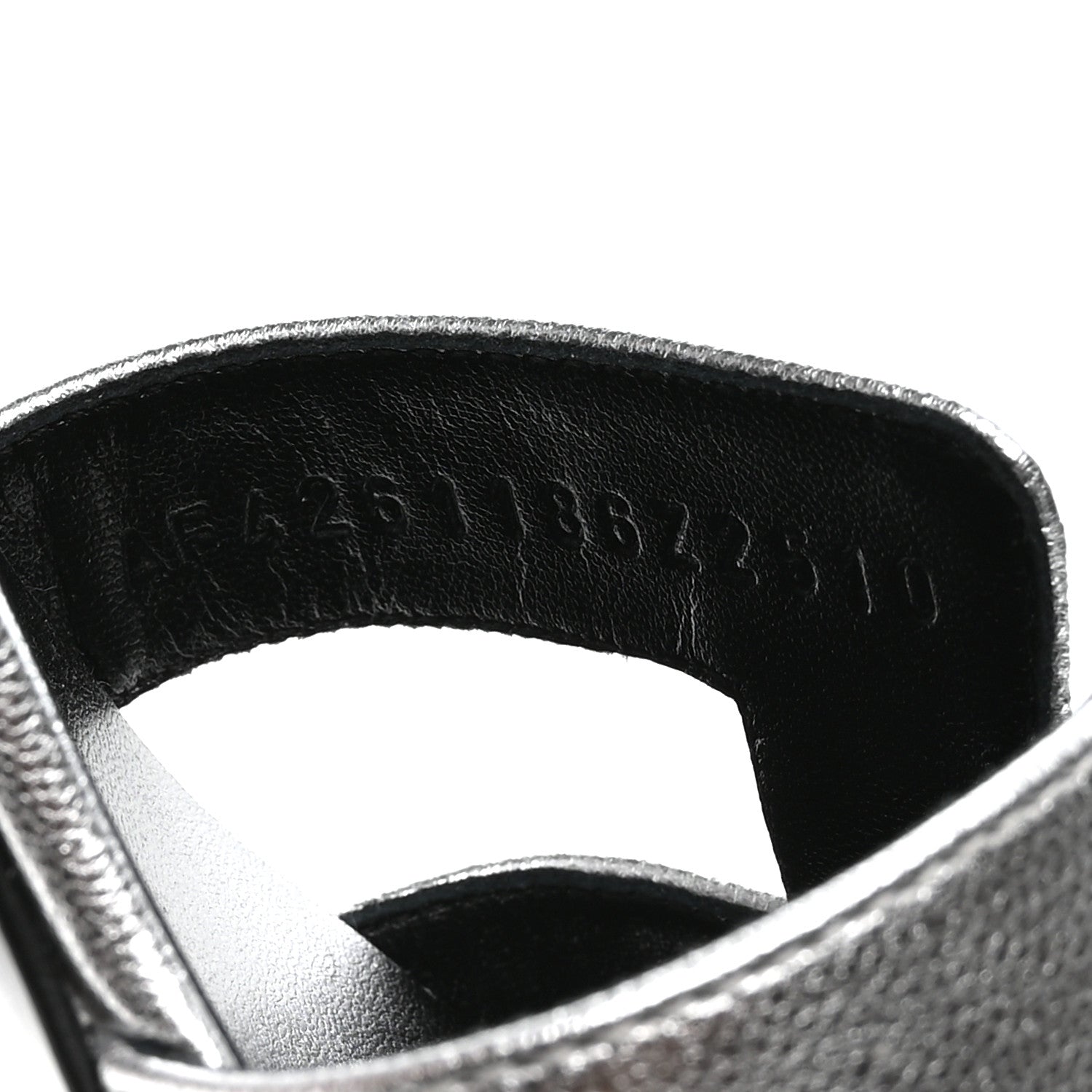 Hermes Metallic Goatskin Oasis Sandals 36.5 Gris Argente 8 of 8