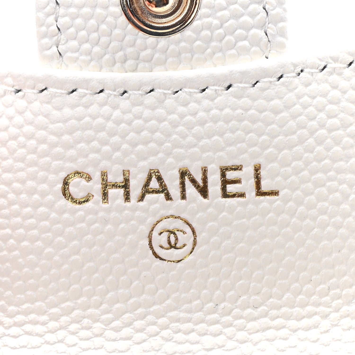 Chanel Caviar Quilted Airpods Pro Case White 5 of 7
