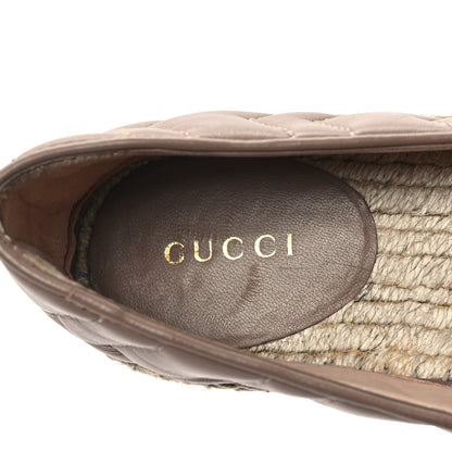 Gucci Nappa Matelasse GG Marmont Espadrilles 36 Porcelain Rose 7 of 9