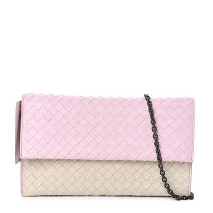 Bottega Veneta Nappa Intrecciato Wallet Bag Dragee Mist Twilight 1 of 8