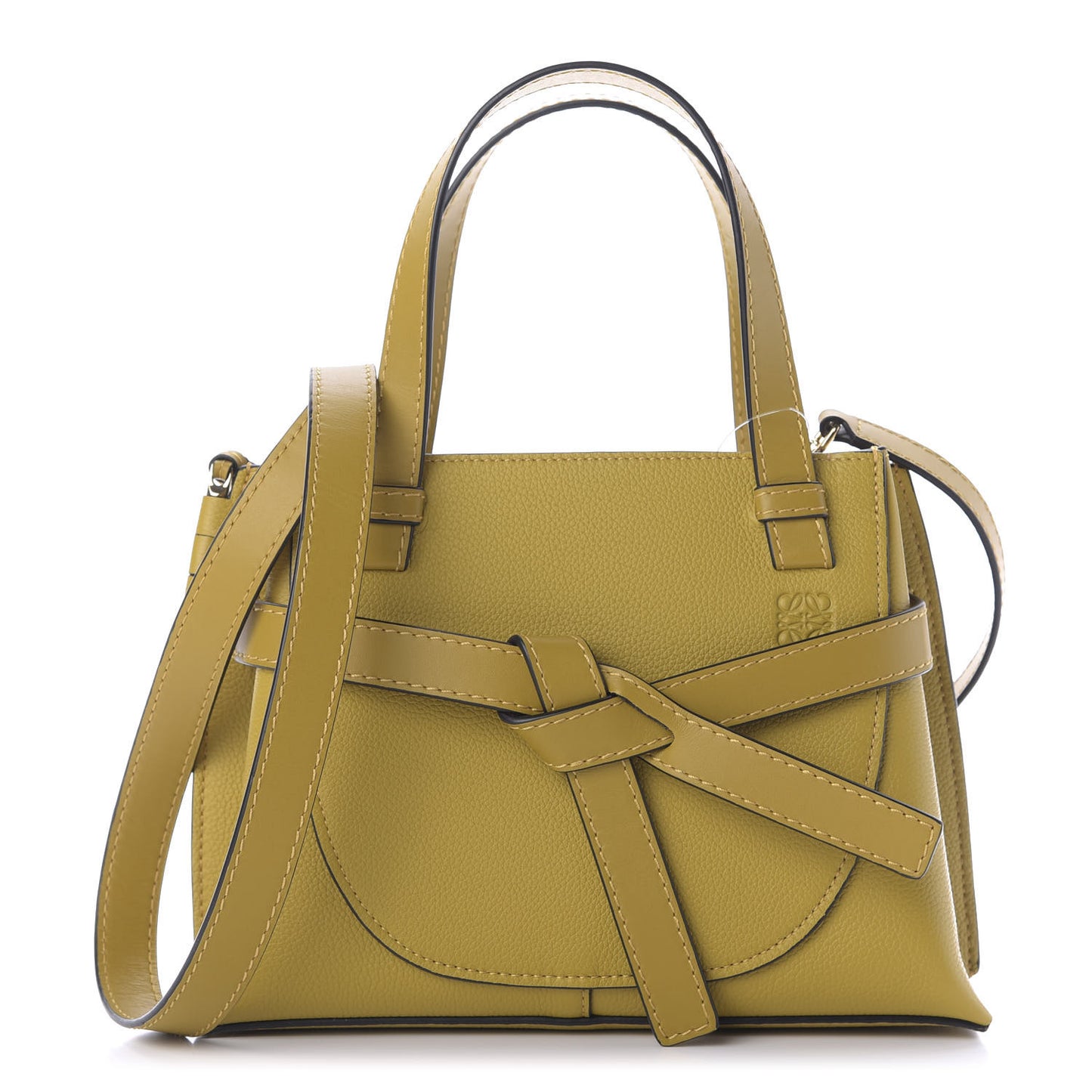 Calfskin Mini Gate Tote Ochre