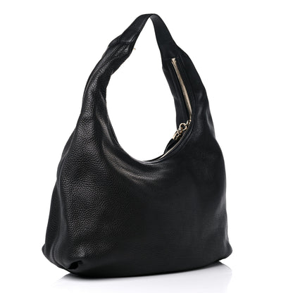Gucci Pebbled Calfskin Soho Hobo Black 2 of 9