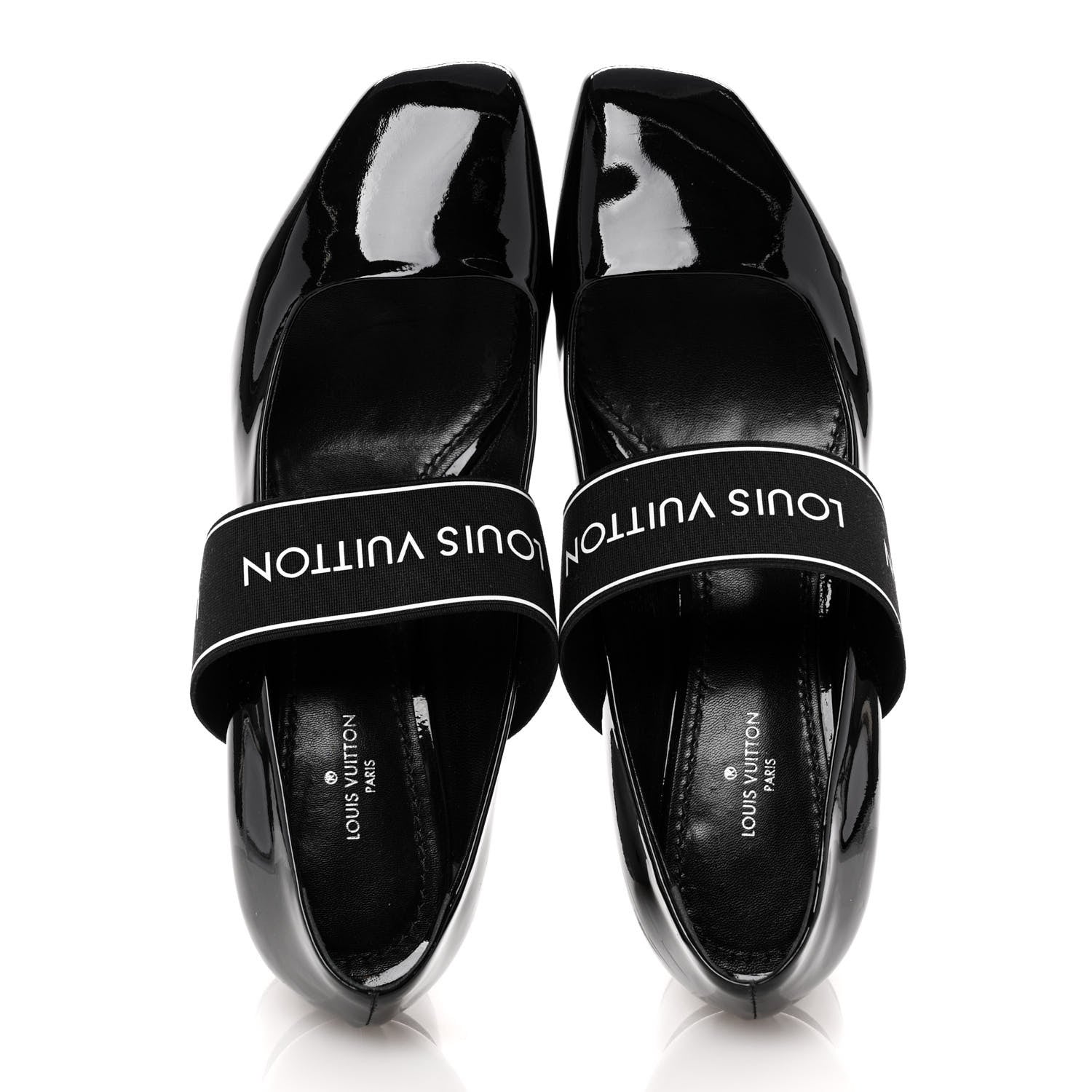 Louis Vuitton Patent Uncover Pumps 38 Black 2 of 11