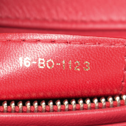 Christian Dior Lambskin Cannage Medium Lady Dior Red 6 of 8