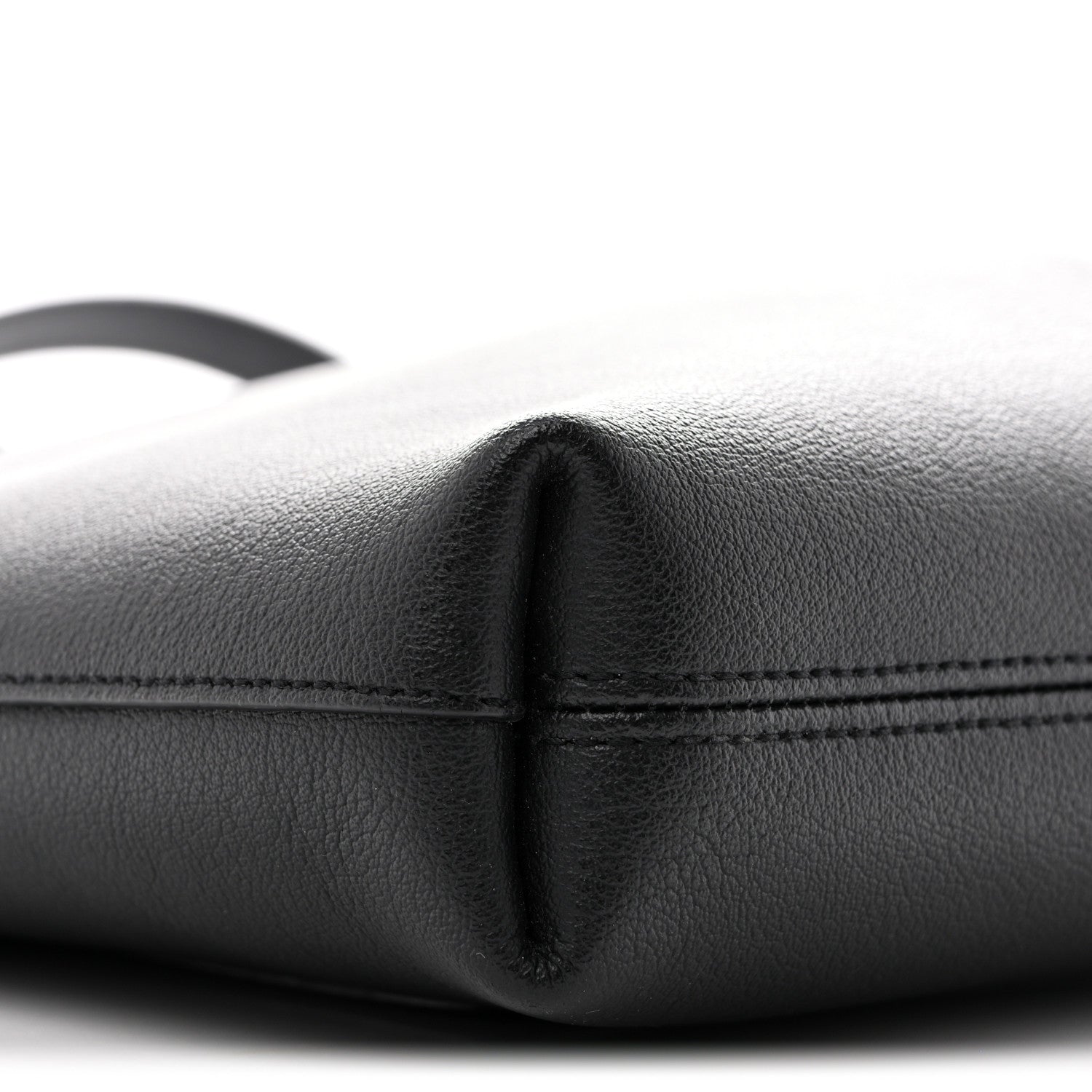 Saint Laurent Calfskin Bold Shopping Tote Black 10 of 15