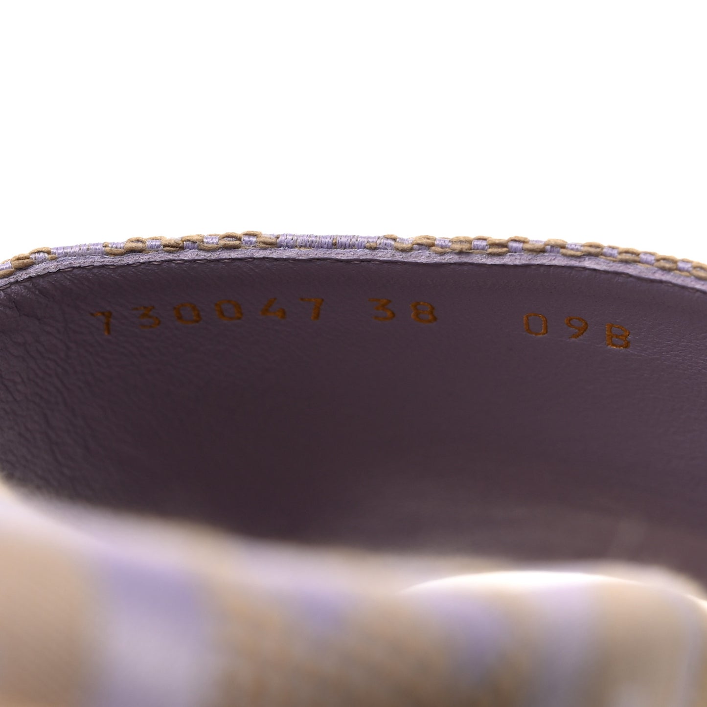 Monogram Jumbo GG Platform Slide Wedge Sandals 38 Beige Lapis