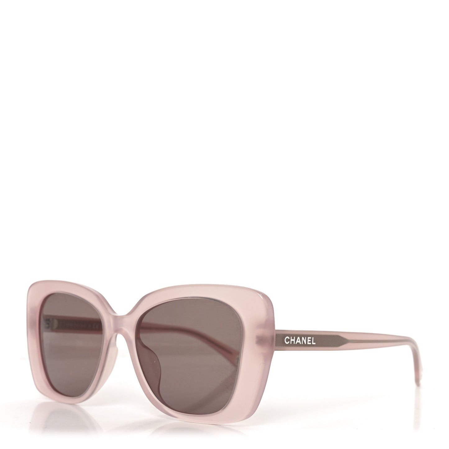 Acetate Rectangle Sunglasses 5504-A Light Pink
