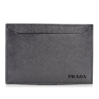 Prada Saffiano Card Case Palladio 1 of 7