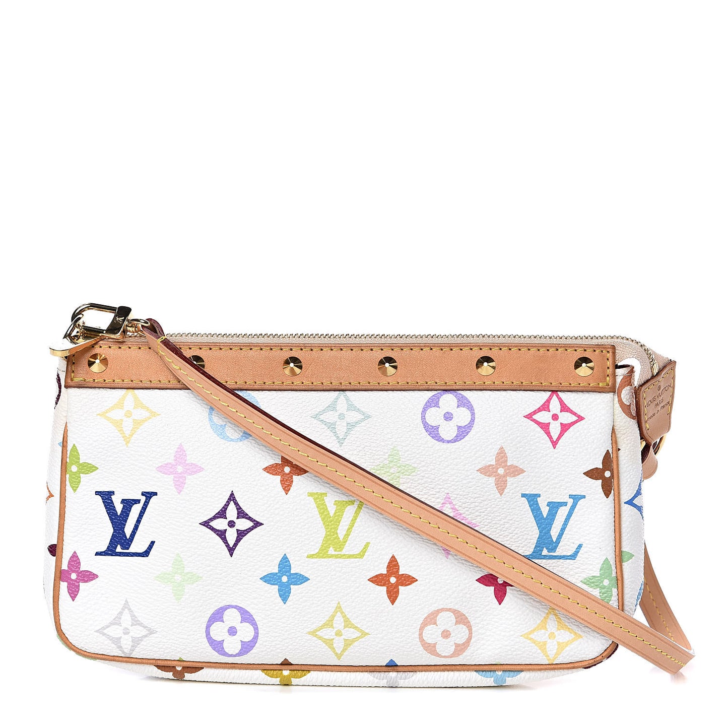 Monogram Multicolor Pochette Accessories White