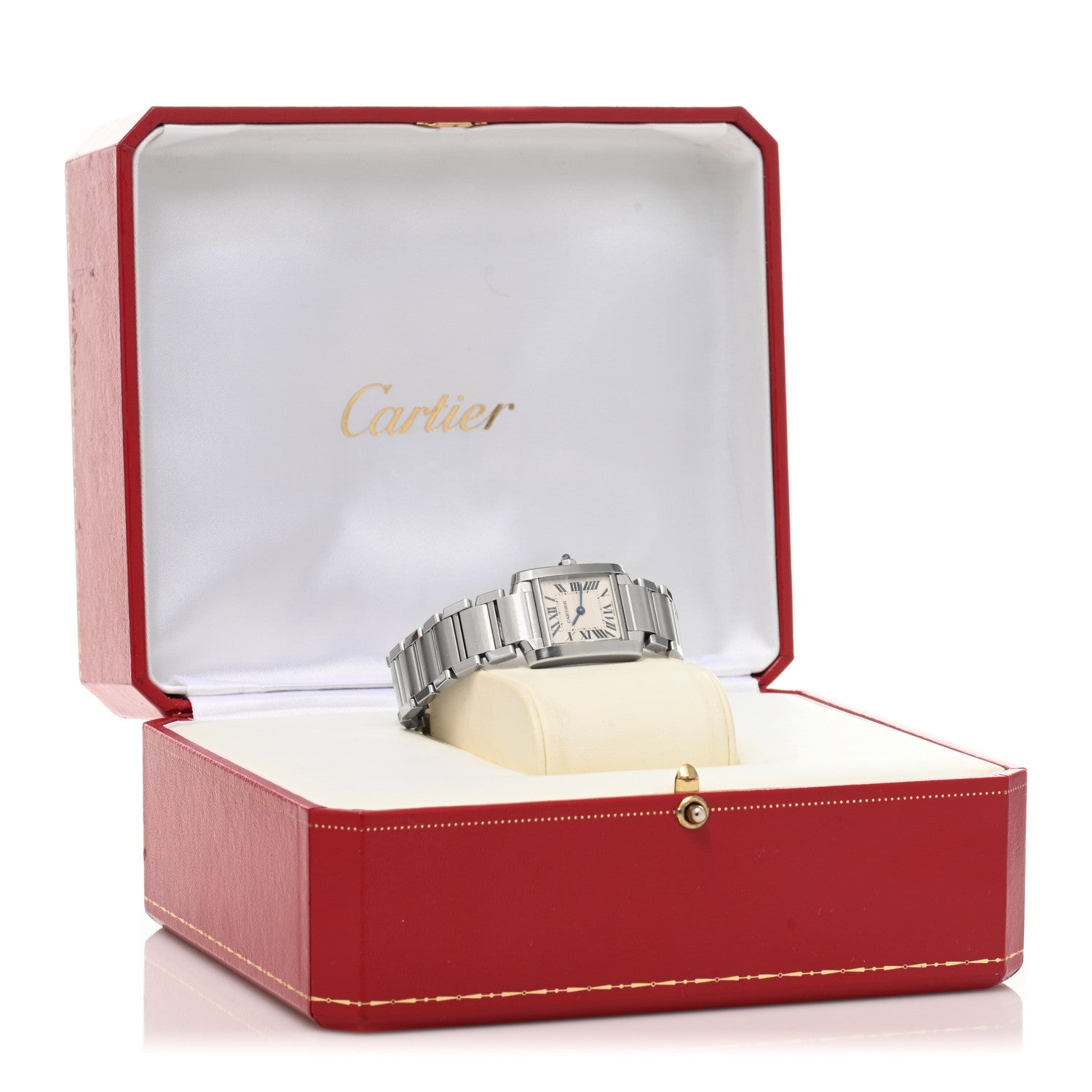 Cartier Stainless Steel 20mm Tank Francaise Quartz Watch 5 of 5