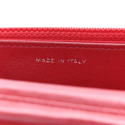 Chanel Patent Camellia Embossed Wallet On Chain WOC Red 12 of 15