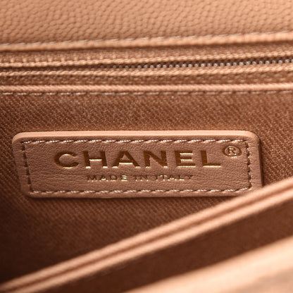 Chanel Caviar Quilted Mini Coco Handle Flap Beige 9 of 11