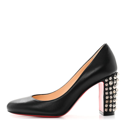 Christian Louboutin Nappa Donna Stud Spikes 85 Pumps 35 Black 1 of 7