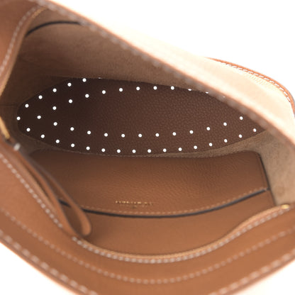 Delvaux Taurillon Pin Daily Surpique Bucket Vegetal Ivory 5 of 7