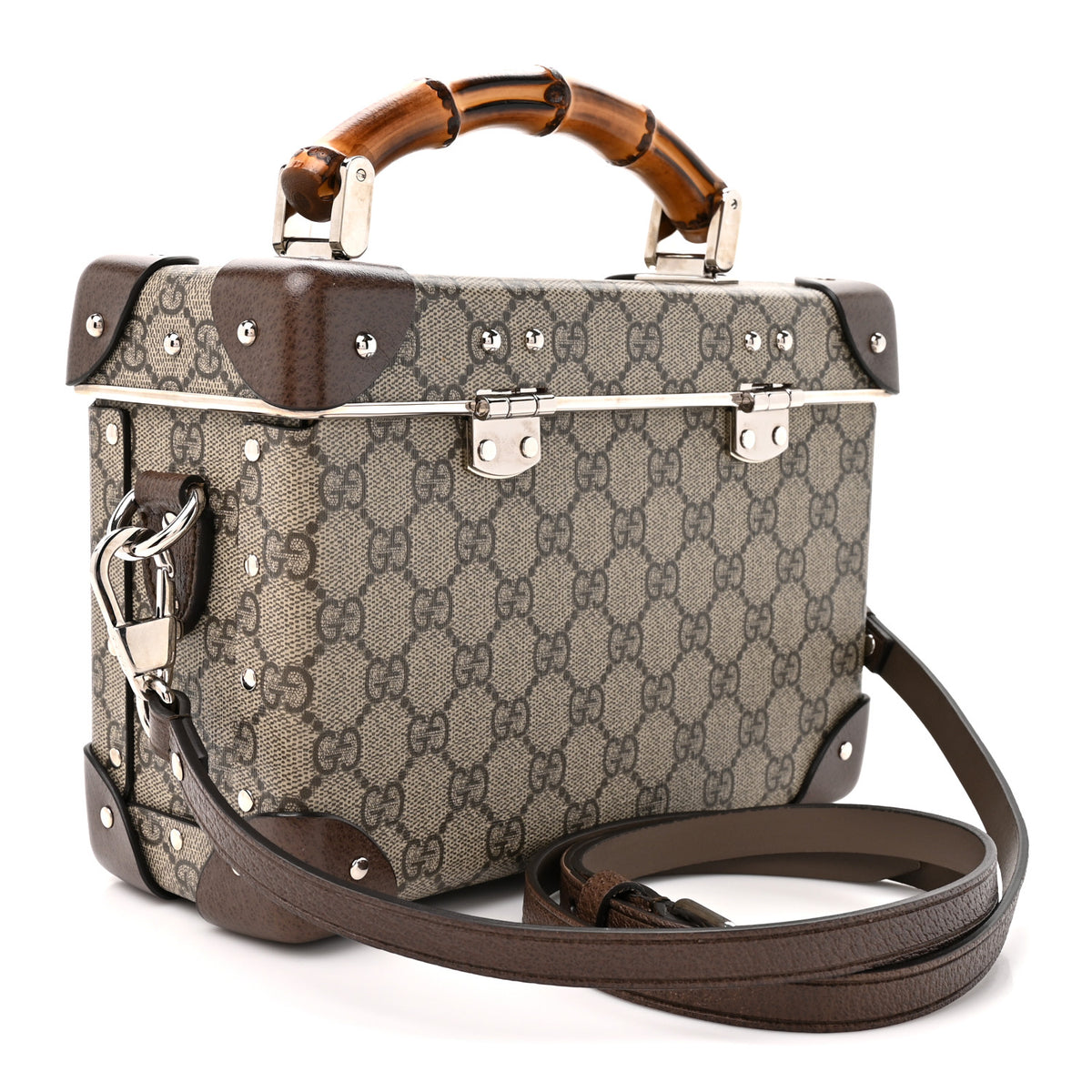 Gucci GG Supreme Monogram Globe-Trotter Beauty Case Brown 2 of 11