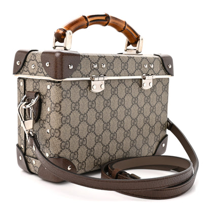 Gucci GG Supreme Monogram Globe-Trotter Beauty Case Brown 2 of 11