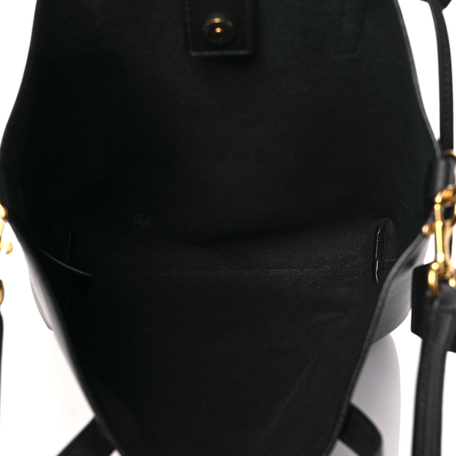 Saint Laurent Calfskin Medium Shopping Tote Black 7 of 9