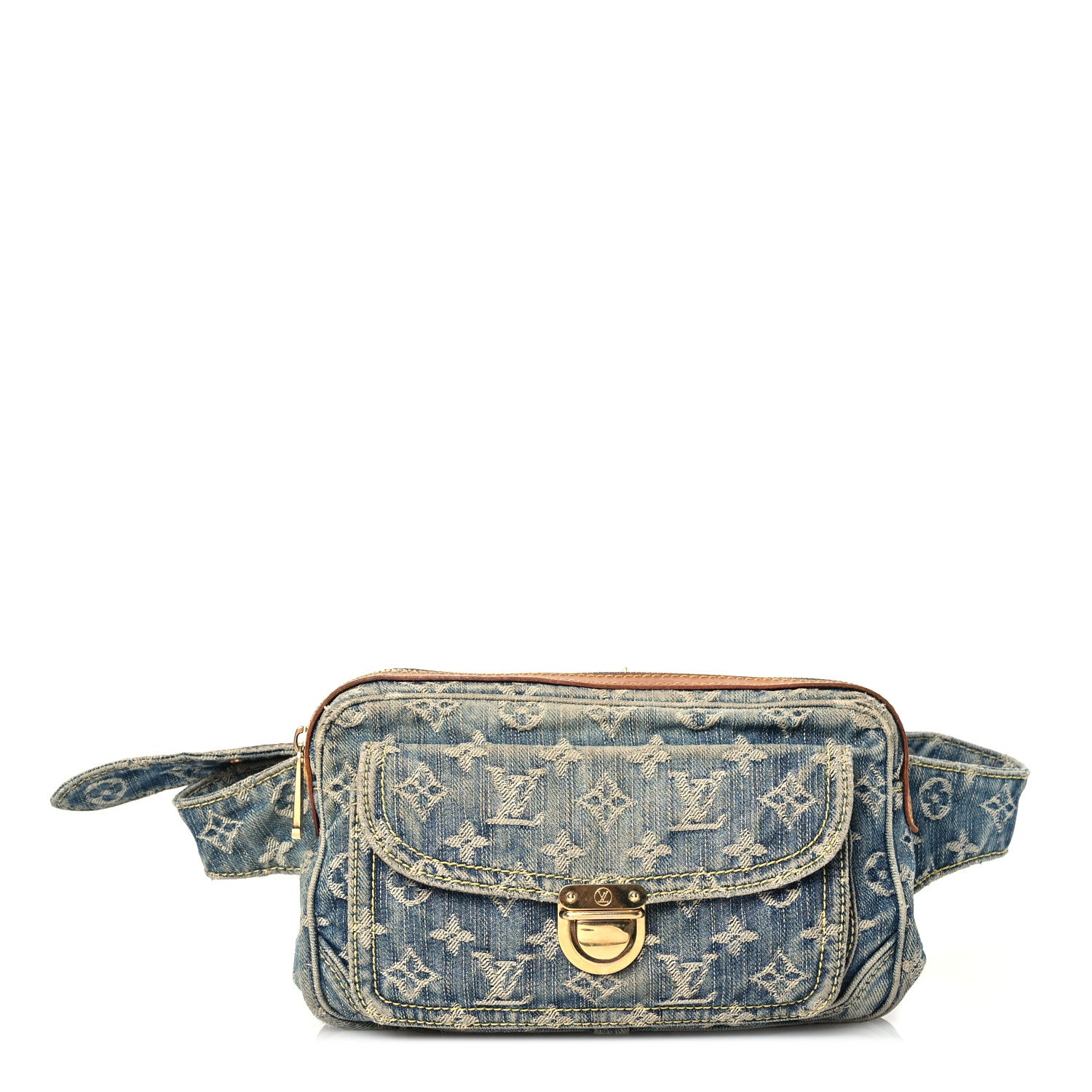 Louis Vuitton Monogram Denim Bum Bag Blue 1 of 17