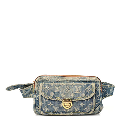Louis Vuitton Monogram Denim Bum Bag Blue 1 of 17