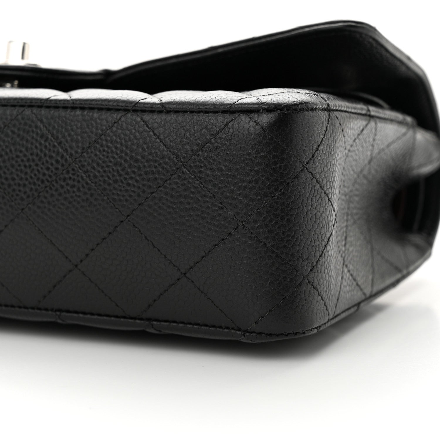 Chanel Caviar Quilted Medium Double Flap Black 10 of 11