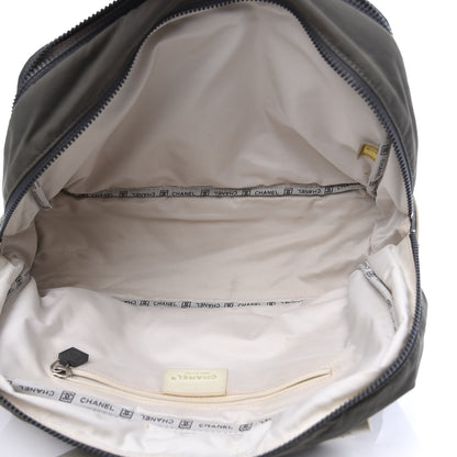 Chanel Nylon Sport Logo Duffel Grey White 4 of 11