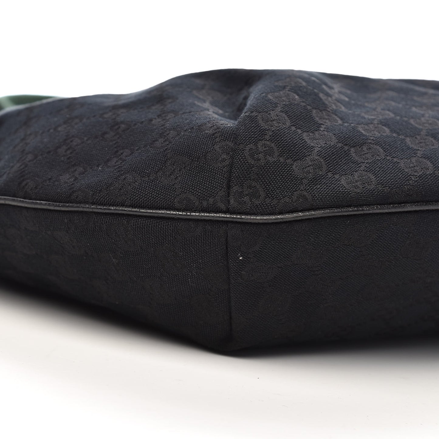 Monogram Web Medium Half Moon Hobo Black