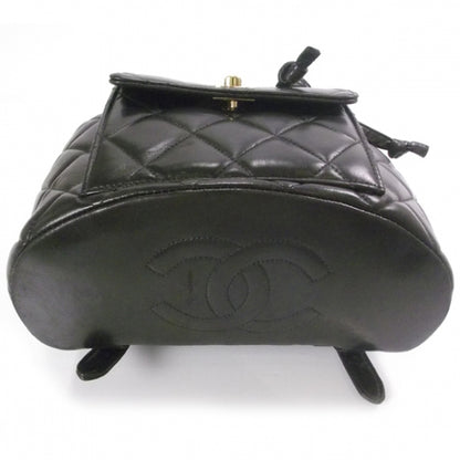 Chanel Lambskin Quilted Backpack Black 5 of 11
