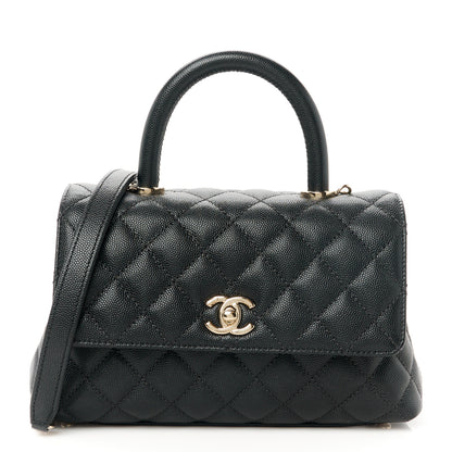 Chanel Caviar Quilted Mini Coco Handle Flap Black 1 of 12