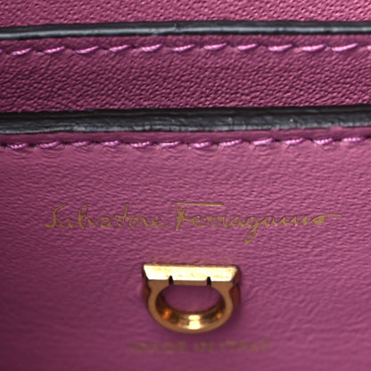 Salvatore Ferragamo Hammered Calfskin Gancini Crossbody Pink 7 of 8