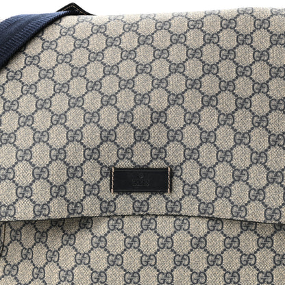 Gucci GG Plus Monogram Messenger Diaper Bag Navy 8 of 14