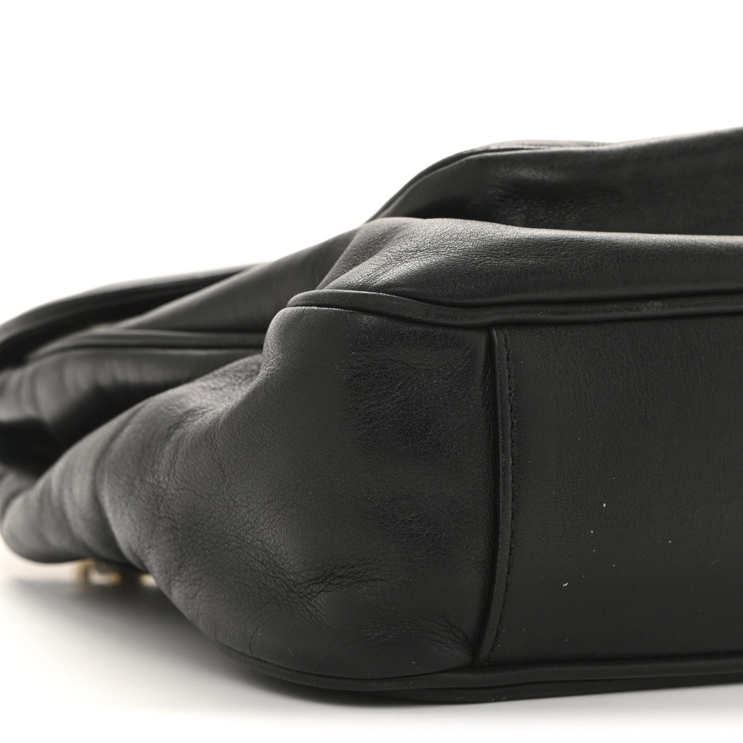 Calfskin Gancio Lock Shoulder Bag Black