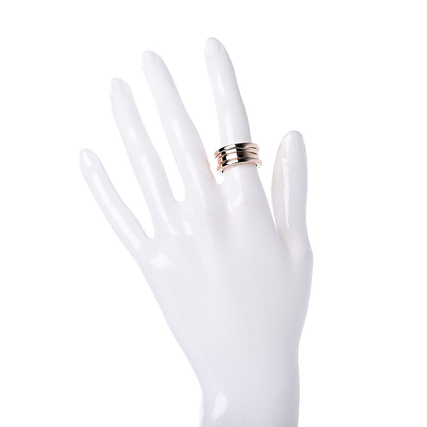18K Rose Gold B.Zero1 Three-Band Ring 50 5.25