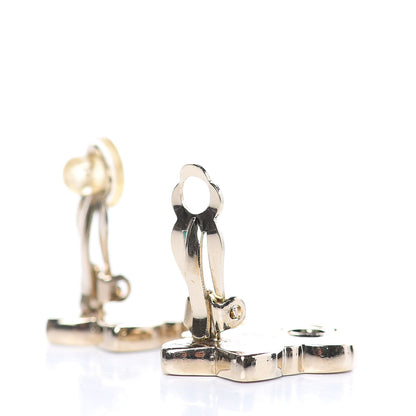 Chanel Enamel CC Camellia Clip On Earrings Multicolor 4 of 5