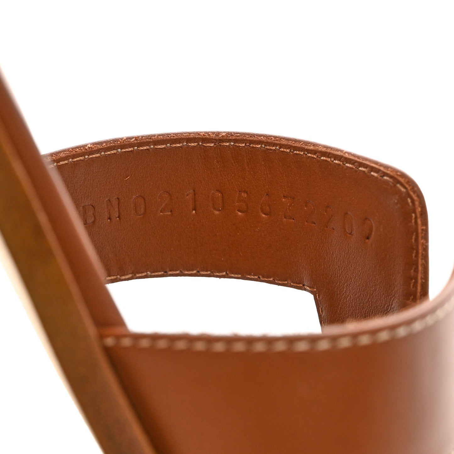 Box Calfskin Oran Sandals 38 Gold