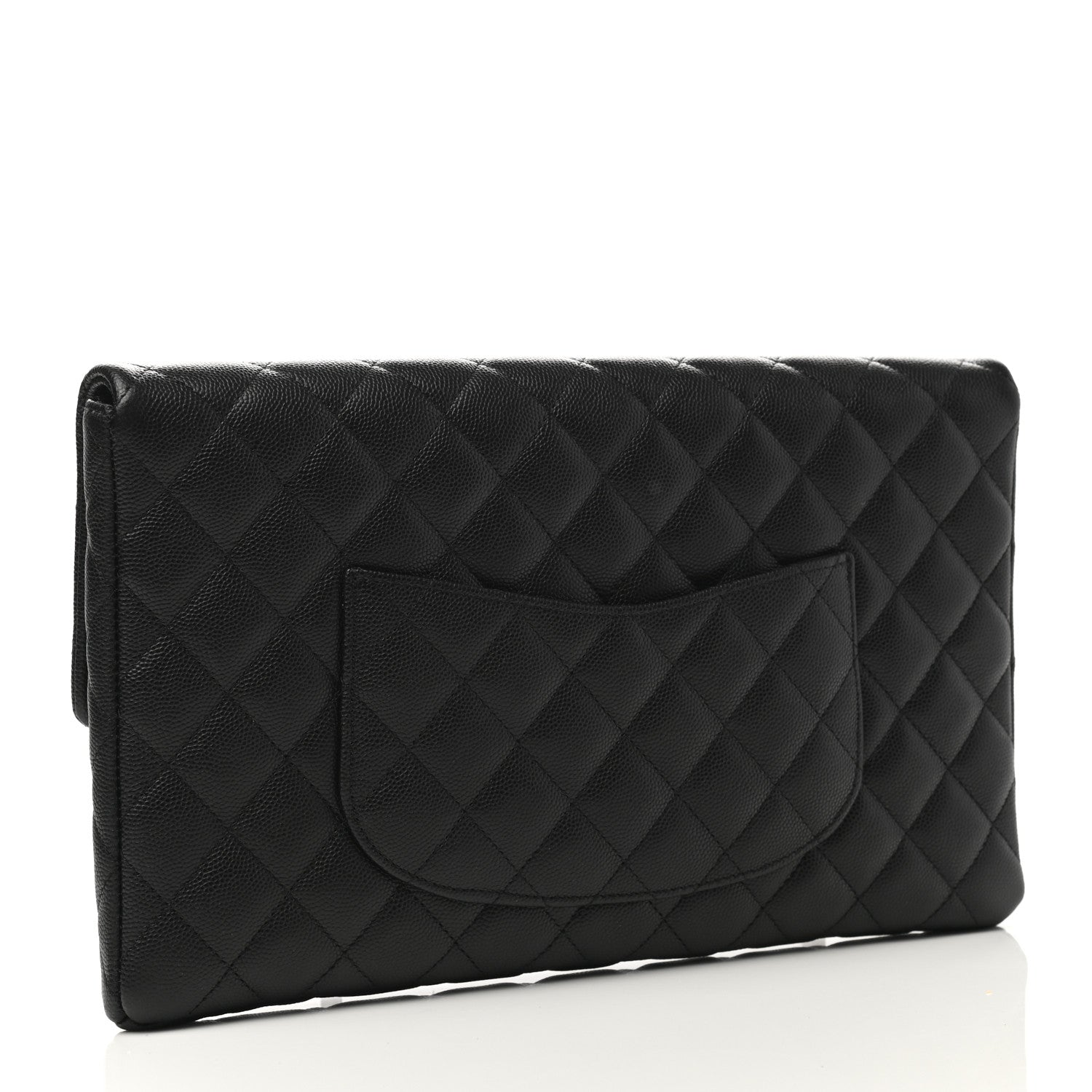 Chanel Caviar Quilted Flap Clutch Black 3 of 9