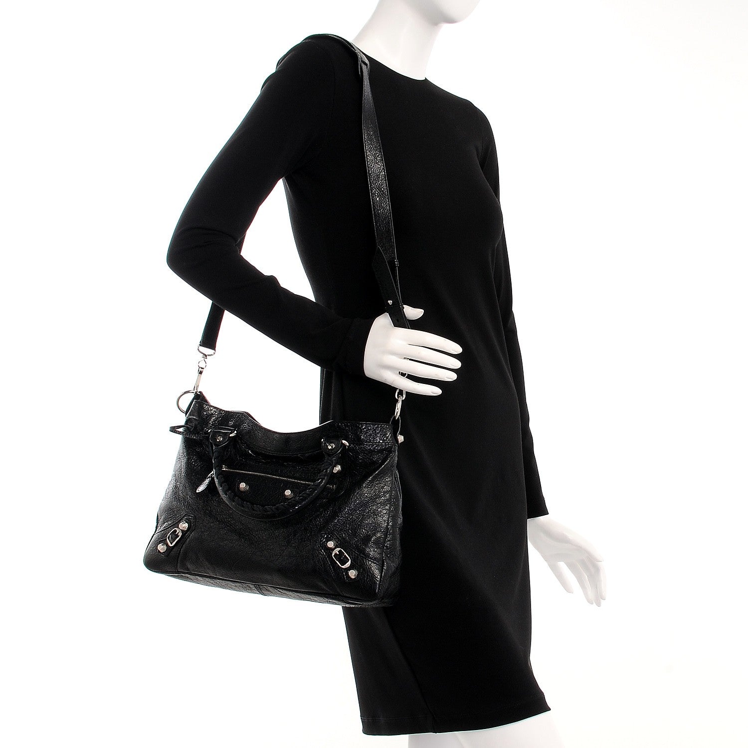 Balenciaga Agneau Giant 12 Silver Hardware Town Black 2 of 8