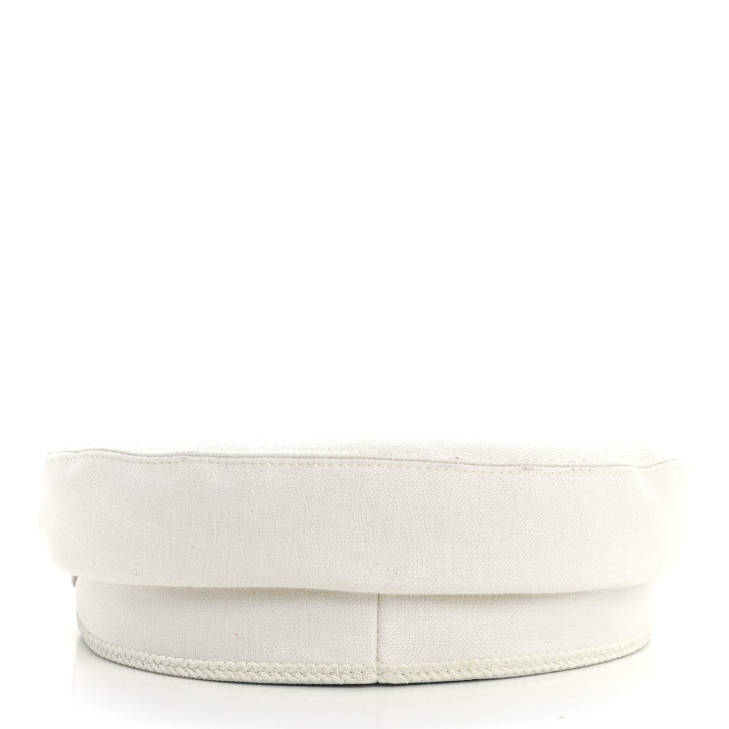 Double Linen Twill Cabourg Cap 58 White