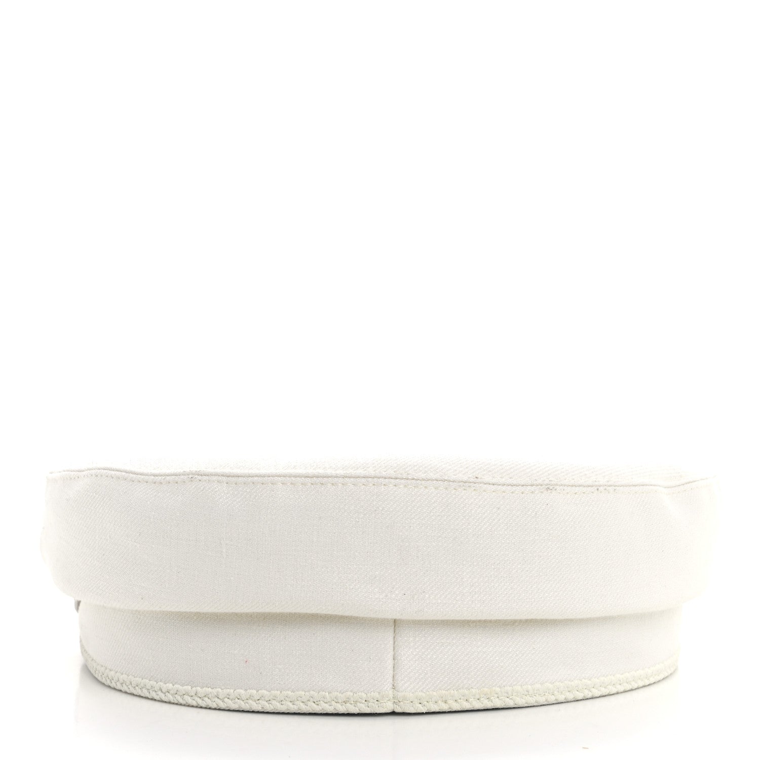 Hermes Double Linen Twill Cabourg Cap 58 White 3 of 8