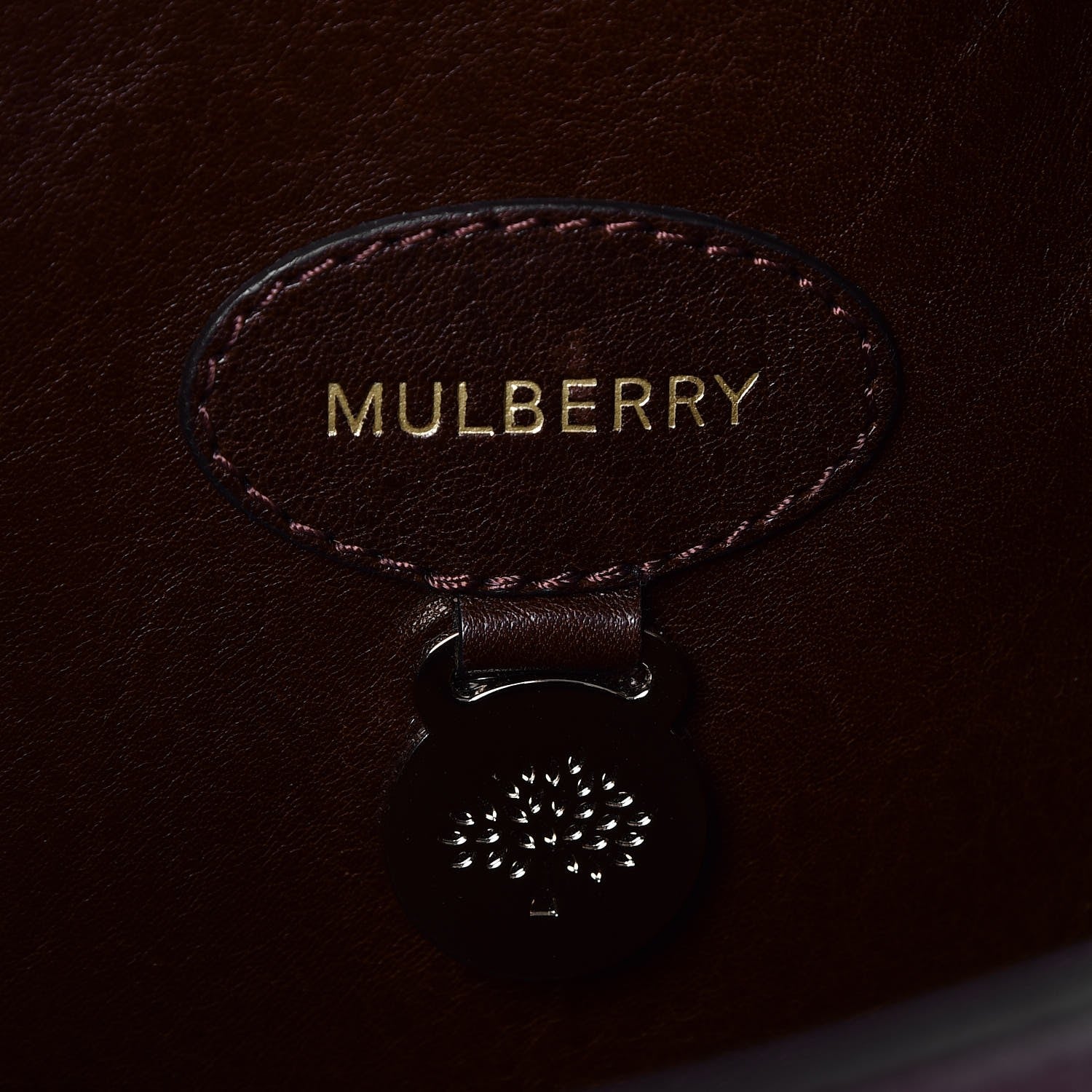 Mulberry Natural Leather Bayswater Oxblood 6 of 8