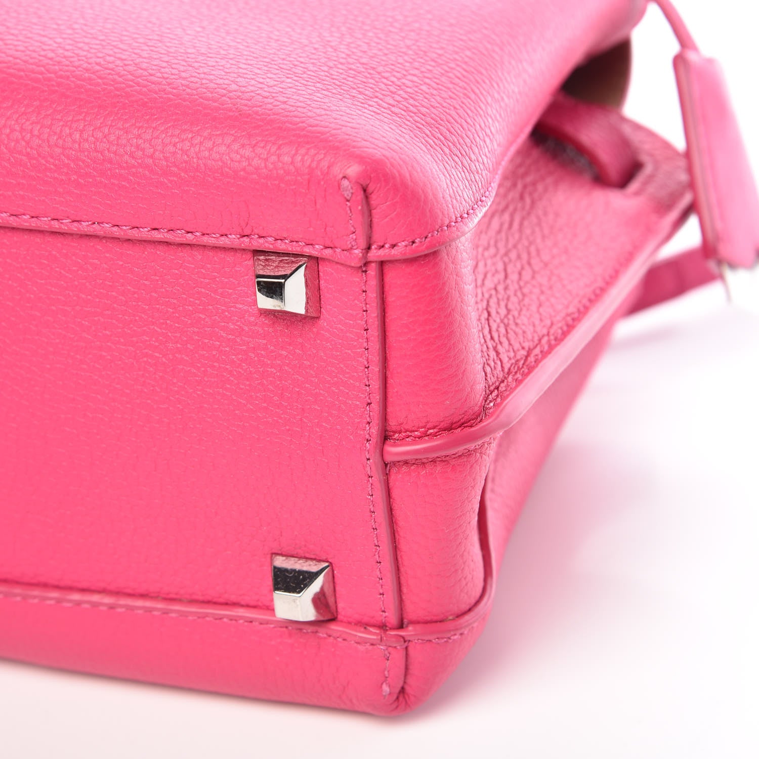 MCM Grained Calfskin Mini Milla Tote Beetroot Pink 12 of 14