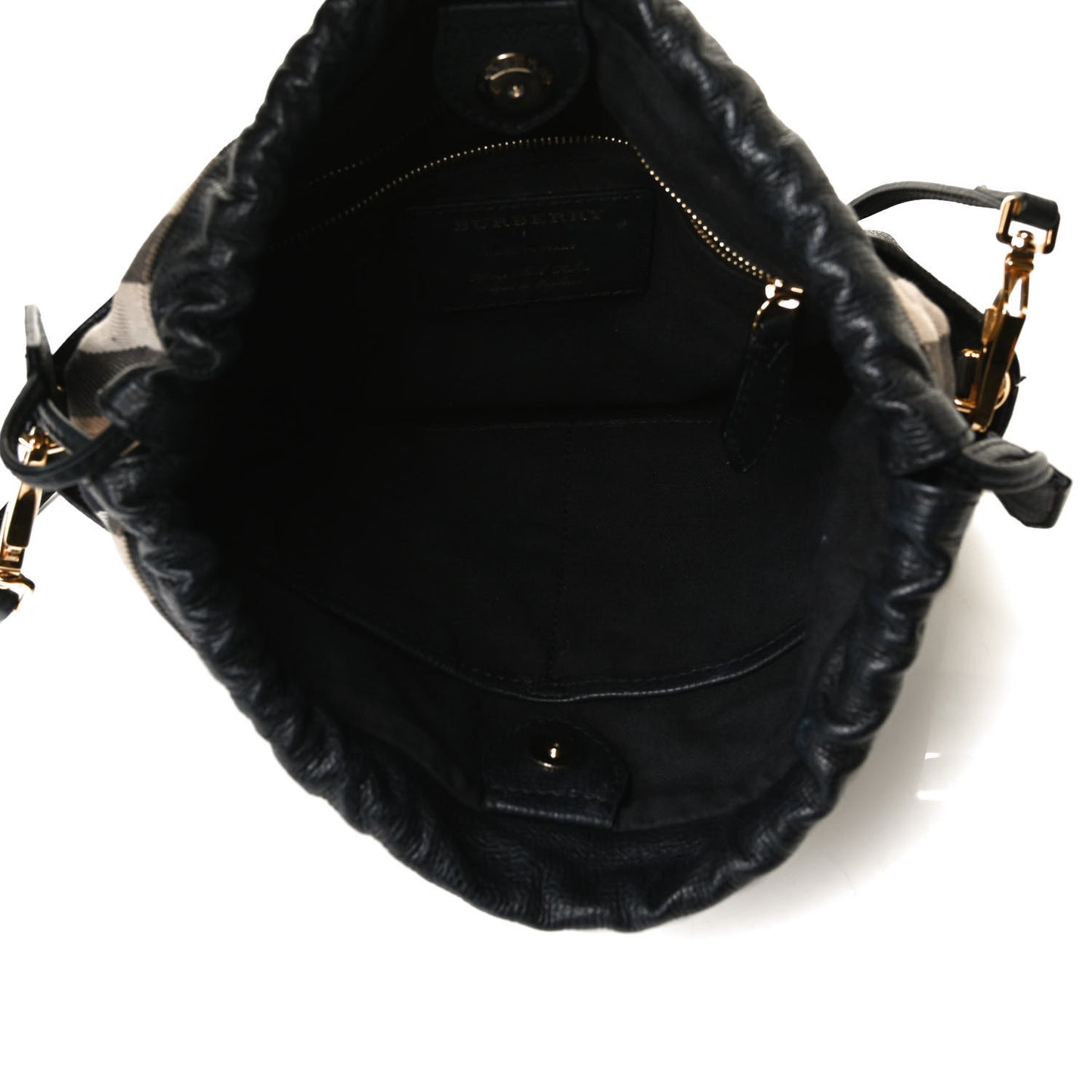 Calfskin House Check Little Crush Black