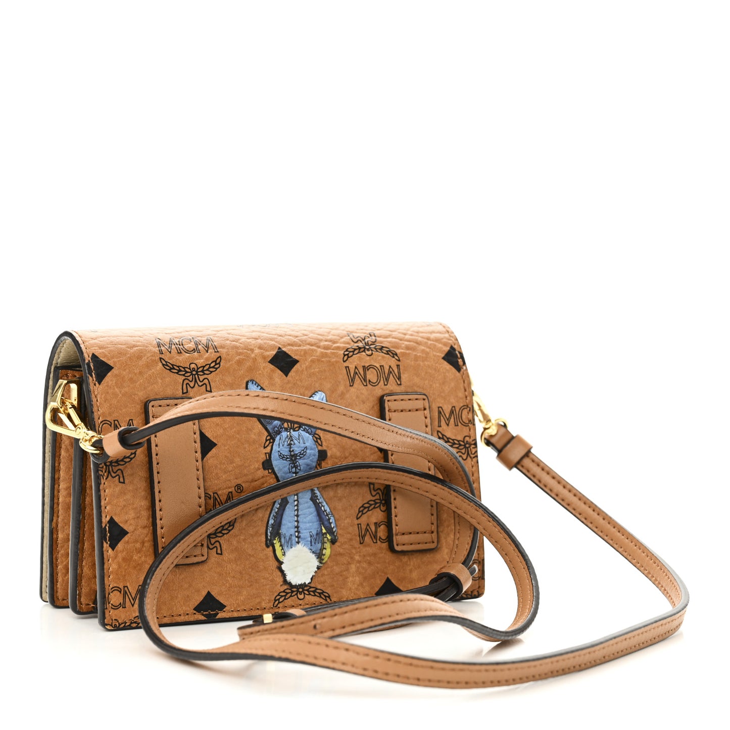 Visetos Rabbit Crossbody Cognac