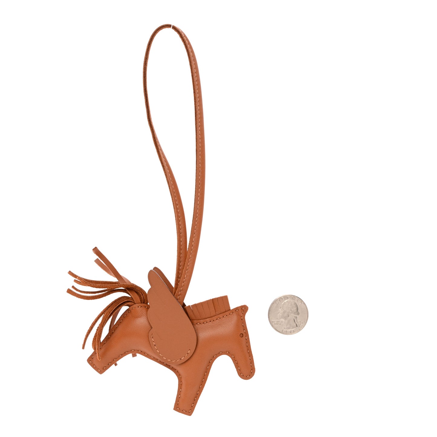 Milo Lambskin Swift Grigri Rodeo Pegase Horse Bag Charm PM Gold