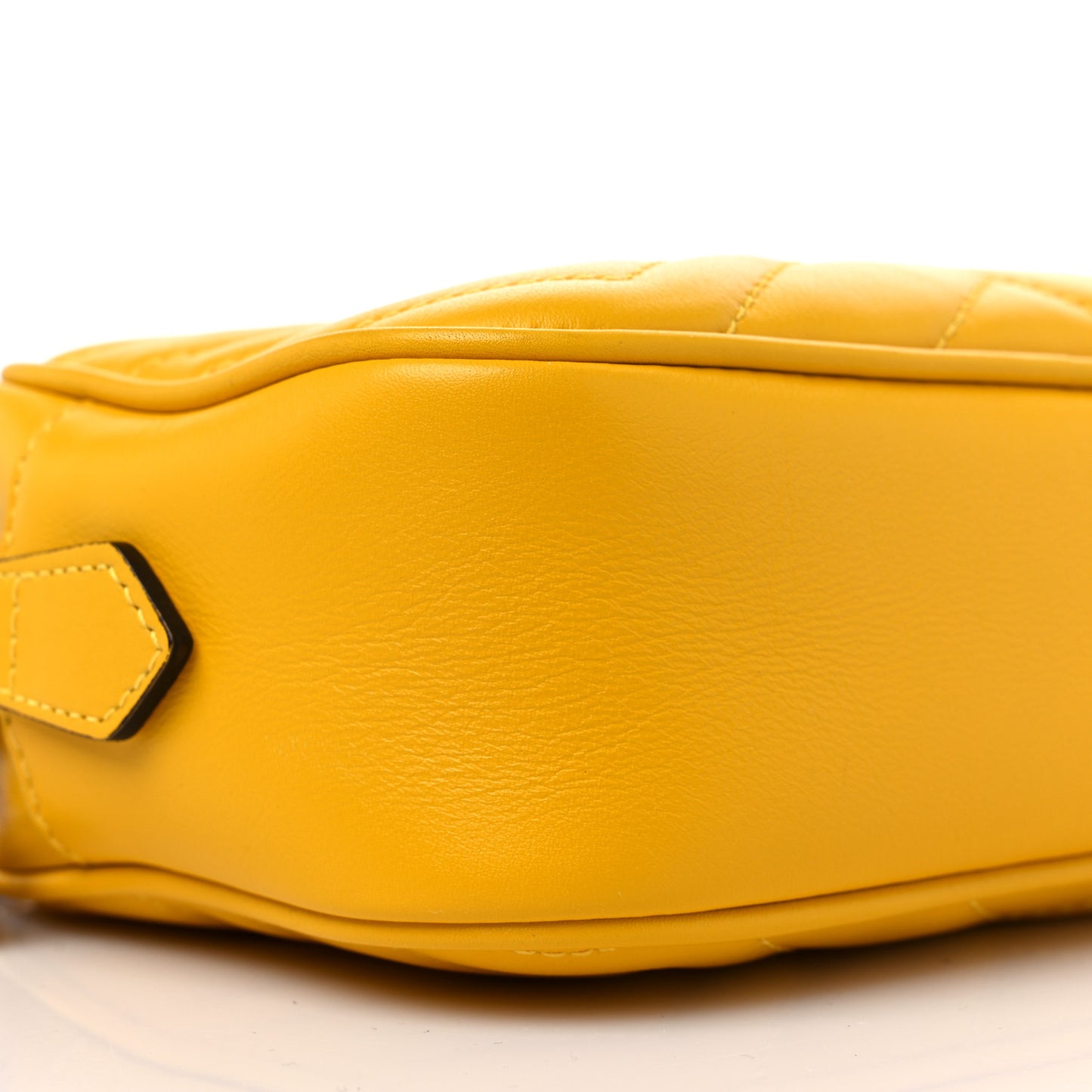 Calfskin Matelasse Mini GG Marmont Chain Shoulder Bag Stone Topaz