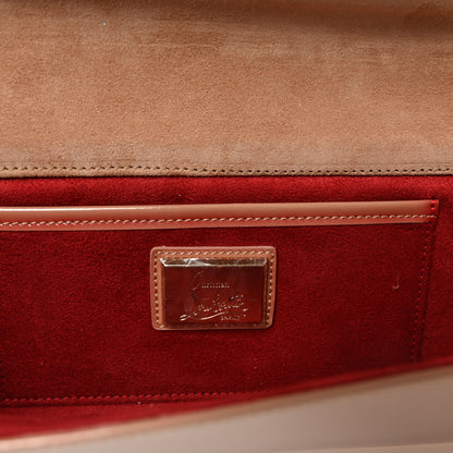 Christian Louboutin Patent So Kate Baguette Clutch Nude 6 of 7