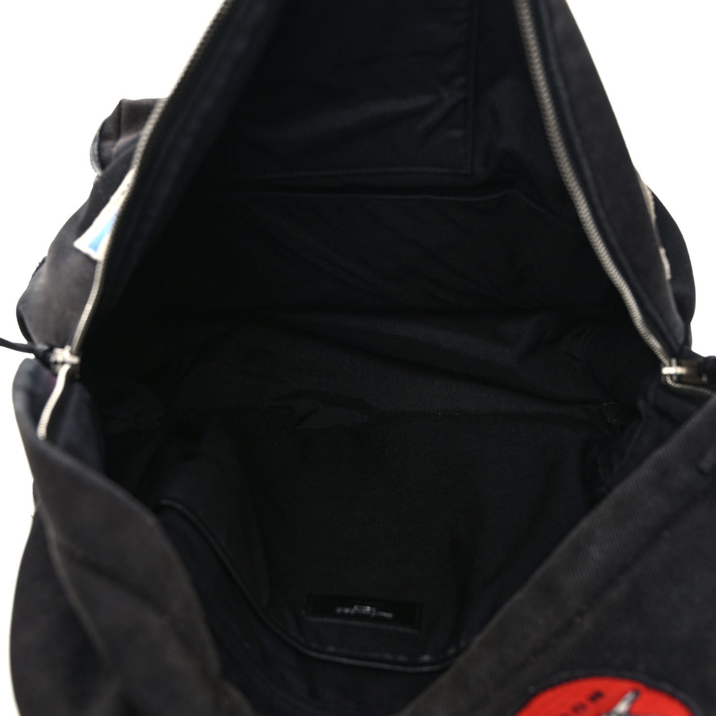 Twill Patches City Backpack Black