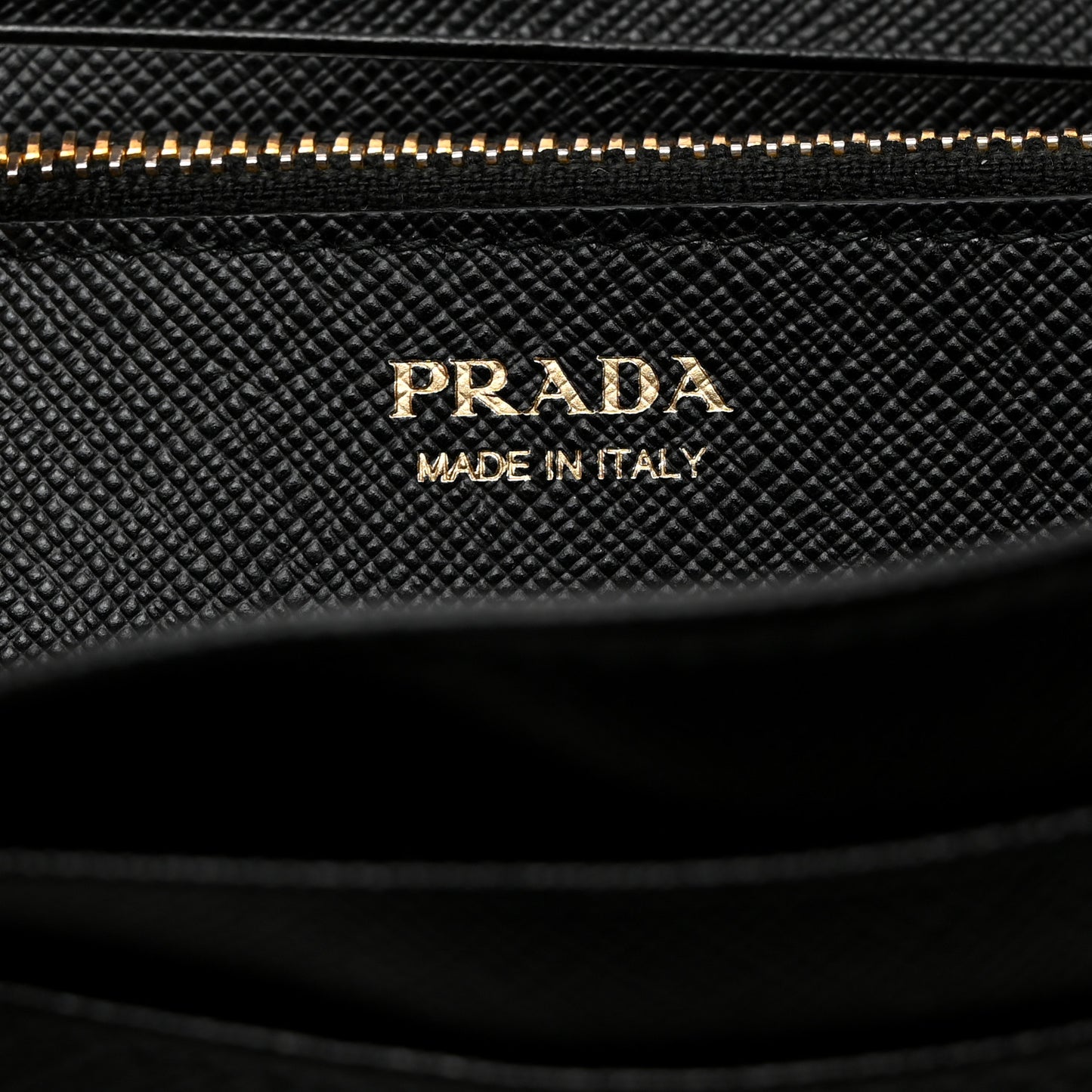 Saffiano Metal Continental Flap Travel Wallet Black