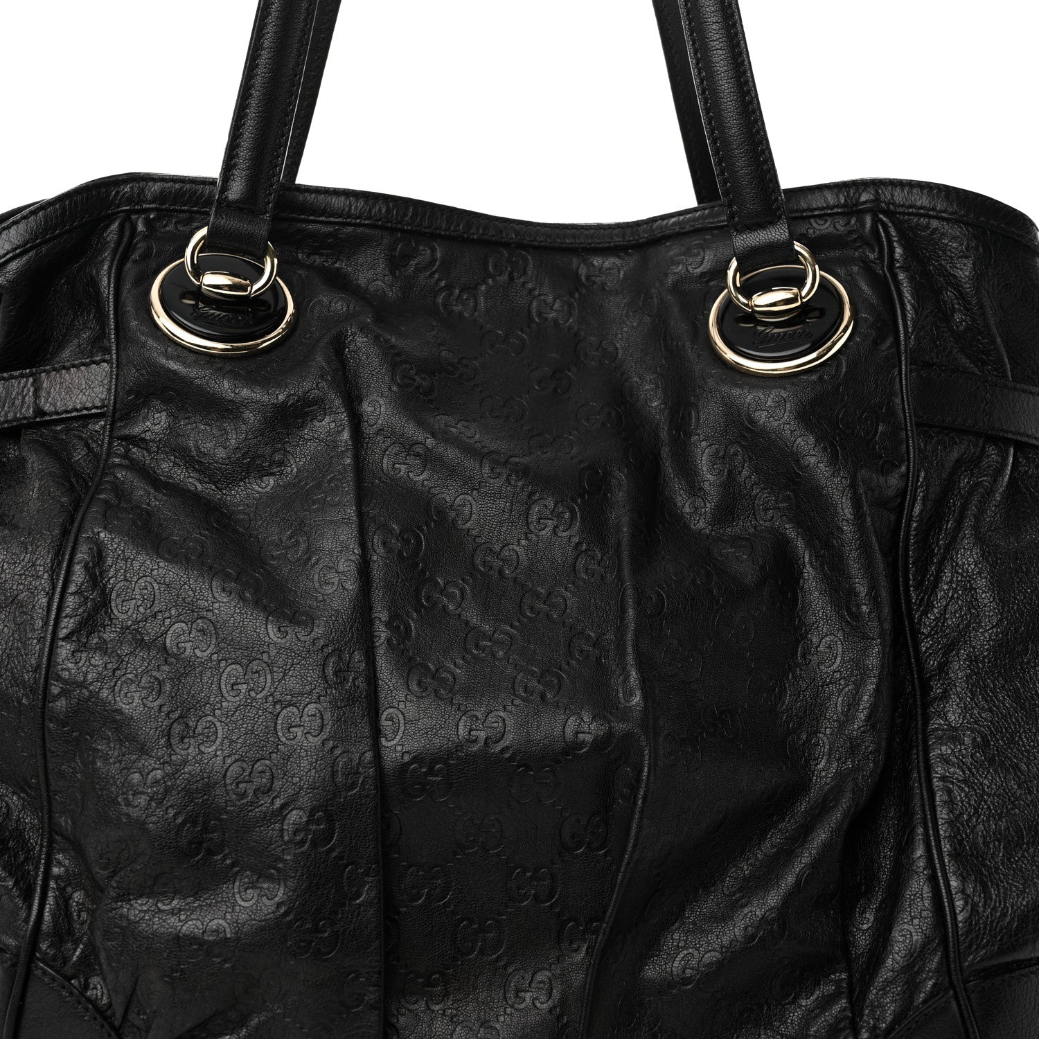 Gucci Guccissima Large Full Moon Tote Black 8 of 10