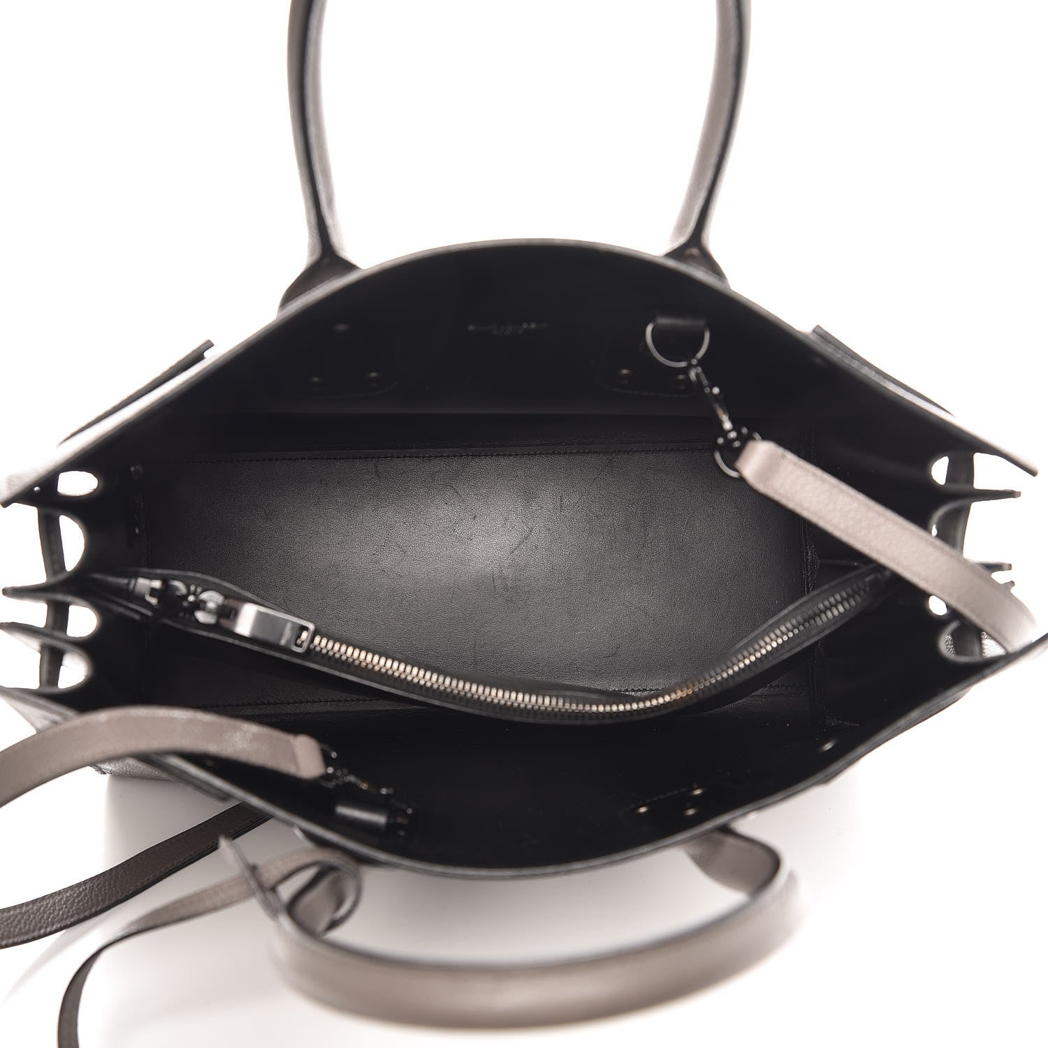 Saint Laurent Grained Calfskin Small Sac De Jour Fog 5 of 12